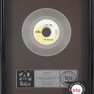 THE BEATLES "PLATINUM" RECORD AWARD