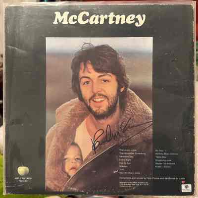 Paul McCartney Signed Record Insert