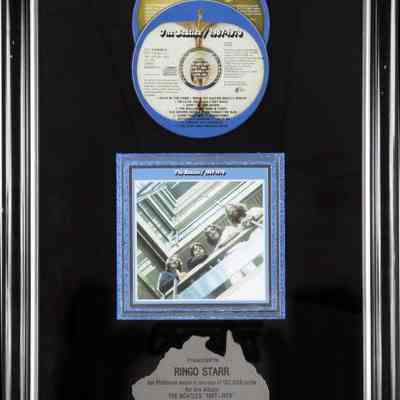 RINGO STARR AUSTRALIAN SALES AWARD