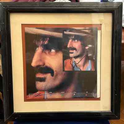 Frank Zappa Custom Framed Signed Photograph