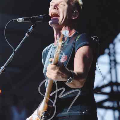 Sting Signed 8x10 Photo (GAI COA)