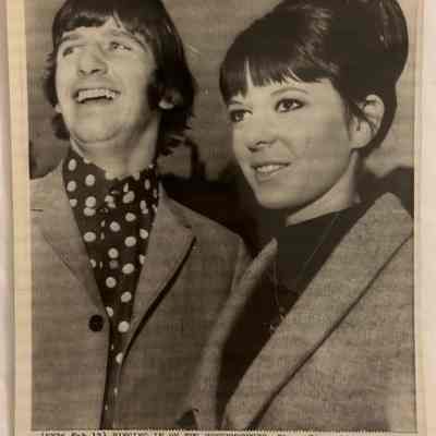 Original 1965 AP Press Photo Ringo Starr and Maureen 6x8