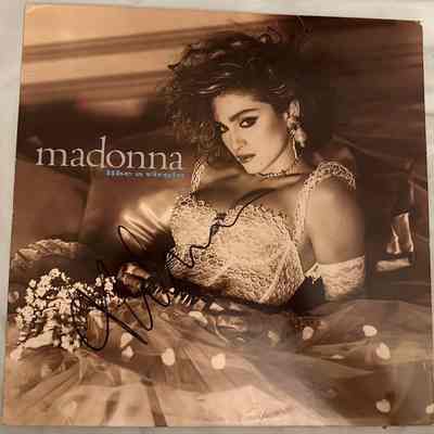 Madonna Signed Record Insert (ACE COA)