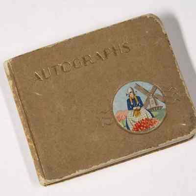 GEORGE HARRISON EARLY INSCRIBED AUTOGRAPH BOOK