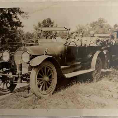 Original 5x7 Photo of Thomas Edison, Henry Ford and Harvey Firestone (PSA DNA LOA)