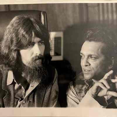 Original 1971Press Photo George Harrison and Ravi Shankar Baltimore Sun