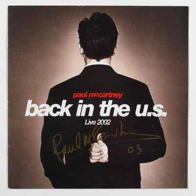 PAUL MCCARTNEY SIGNED ALBUM INSERT