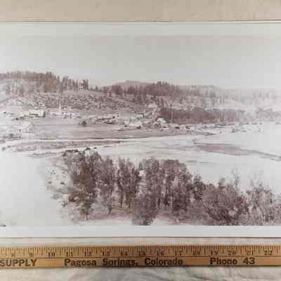 Pagosa Springs looking north across downtown