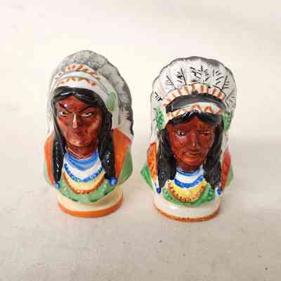 Indigenous Chiefs | Salt & Pepper Shakers