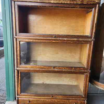 Sliding Glass Front Bookshelf