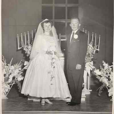 RD Hott and Joan E (Focht) Hott Wedding Photo