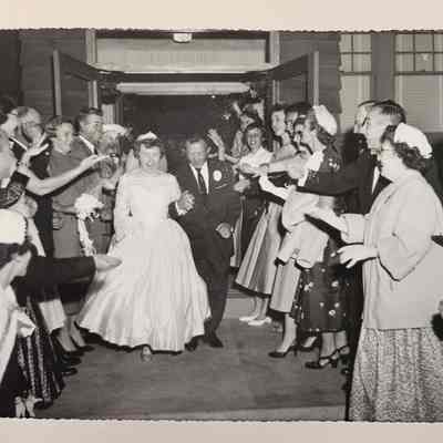 RD Hott and Joan E. (Focht) Hott Wedding Photo