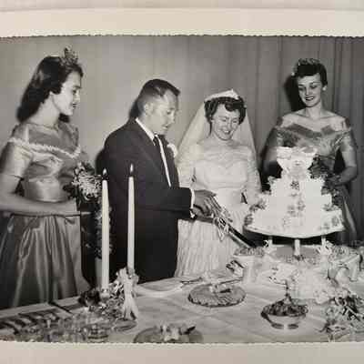 RD Hott and Joan E. (Focht) Hott Wedding Photo