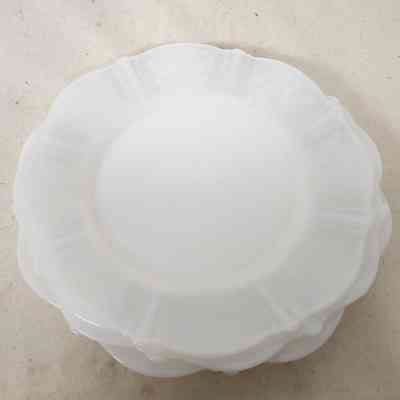 Macbeth-Evans American Sweetheart Monax white depression glass plates