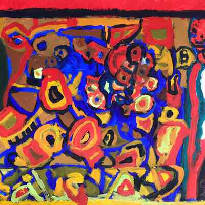 Clare Daum - Active Life - Reutlinger Community - acrylic on paper 14x11