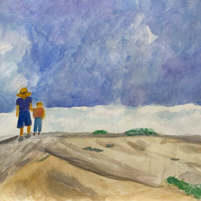 Sarah Armstrong - Walking Together on a Beautiful Day - Western Park Apts