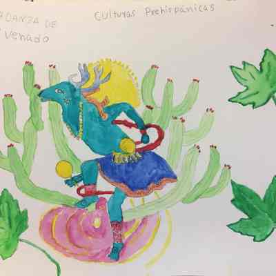 Mission Neighborhoods Centers, Inc. - Maria Flores - La Danza del Venado Homenaje a las Culturas Prehispánicas (The Dance of the Deer, honoring pre-Hispanic cultures)