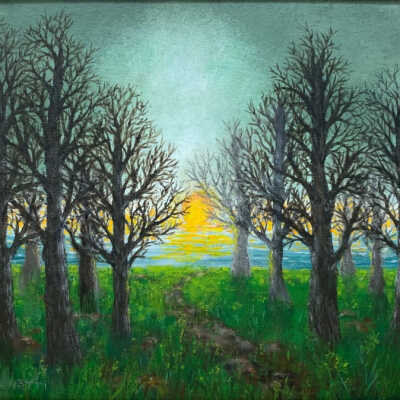 Arnold Benetti - Winter Sunset - The Sequoias