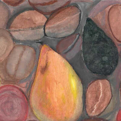 Pearl Pooner - Still Life with Pear - Mission Plaza Apts.