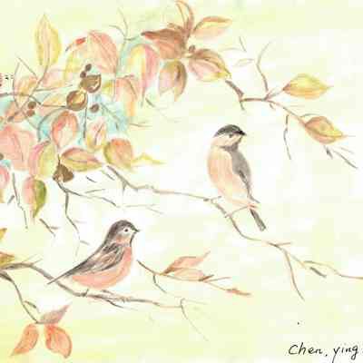On Lok Gee - Ying Shao Chen - 小鳥結伴而歸 Birds Come Back Together