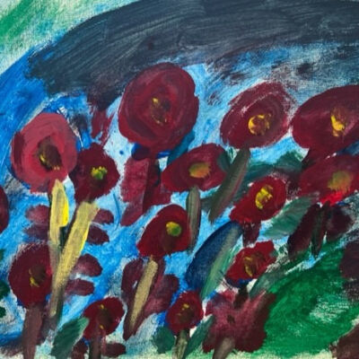 Qing Xu - Red Blooms - Fairmont Health