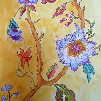 Openhouse Sat. - Robert Leone - Flowers Gone Wild - 9x12 wc - Selected
