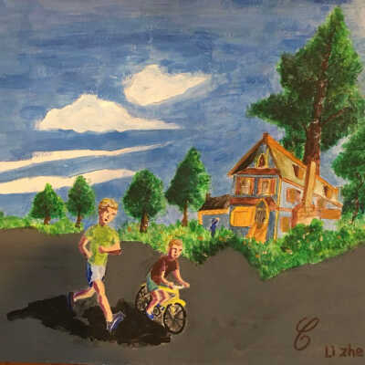 Li Zhen Jenny Huang - Exercising Outside - Visitacion Valley