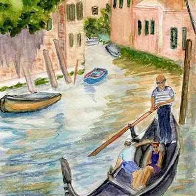 YMCA Stonestown - Nelly Saliba - Venice Canal - 9x6 wc - Selected