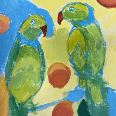 Fairmont - Vincent Clemons - Love - 8x10 acrylic on canvas