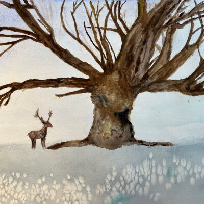 Jayne Ross Matsuda - Winter Elk - The Carlisle