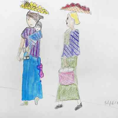 OL 30th - Maria Lucele - With the Baby on the Way to the Market