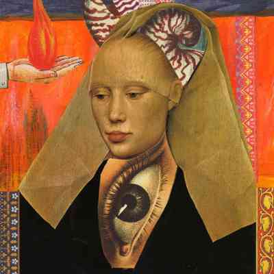 Openhouse Sat. - L.A. Campos de la Garza - Doncella Visionera Visionary Maiden - 9x12 mixed med - Selected