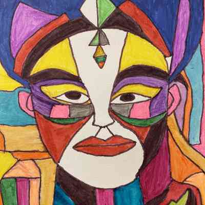 MNC - Margherita Recinos - The Venetian Carnival - 12x9 wc and marker