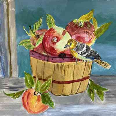 On Lok Peralta - Gone Apple Picking - Behl Urmil - Acrylic - Selected