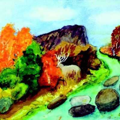 The Reutlinger Community - Michie Takashima - A Lone Elk