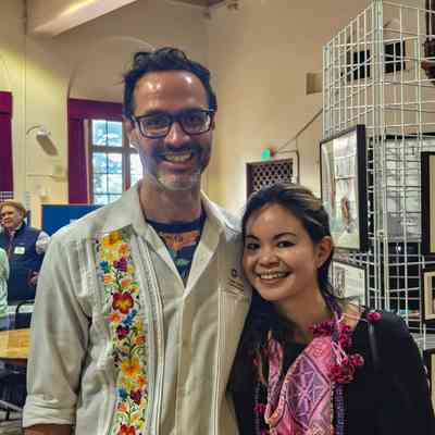 Hugh and friend