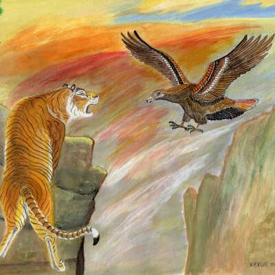 Kekun Ouyang - Tiger and Eagle’s War - Oak Center Towers