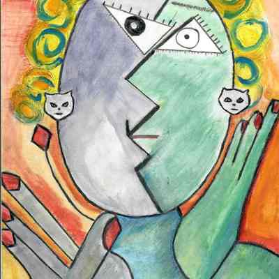 My Cat Earrings Inspired by Picasso - Pearl Pooner - Mission Plaza