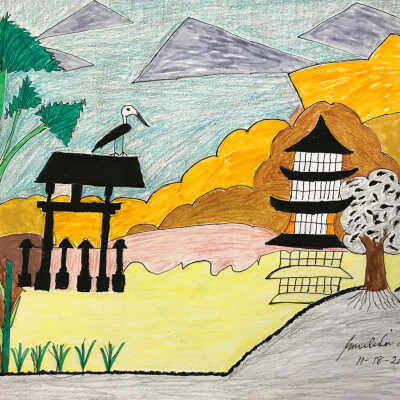 Emelita Torio - Japanese Pagoda