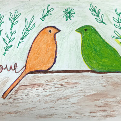Maria Nelita Garcia - Love Birds - Curry Senior Center