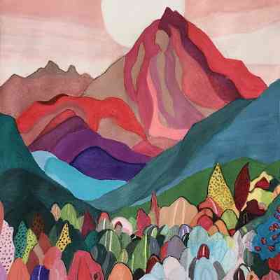 AOSW - Nellie Chen - Mountains, Forests and Sunset - Gouache on wc paper - 11x8 - Selected