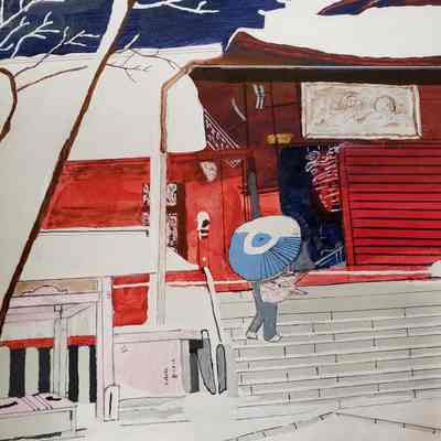 John Collister - Japanese Snowfall - AWE Open Studios