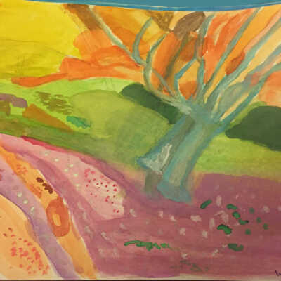 Indira Pai - Autumn Landscape 1 - On Lok Peralta