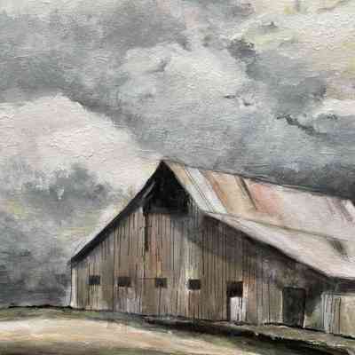 AOSW - Frances Yang - Barn - 11x15 - acrylic, wc, and ink on paper