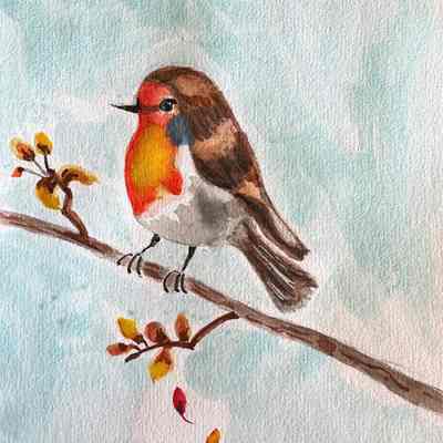 OLG - Rose Haw - Bird on a Branch