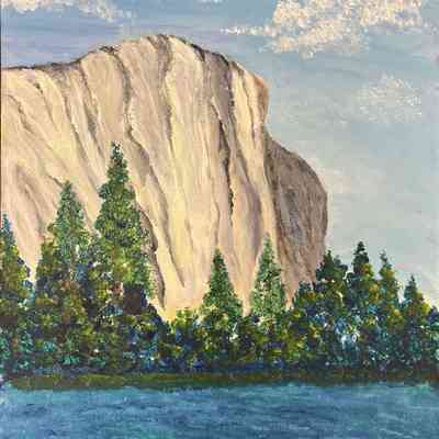 Sequoias - Richard Williams - Yosemite Park - 1x14 Acryl on canvas - Selected