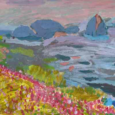 Hamida Asif - Blue Cliffs - On Lok Peralta