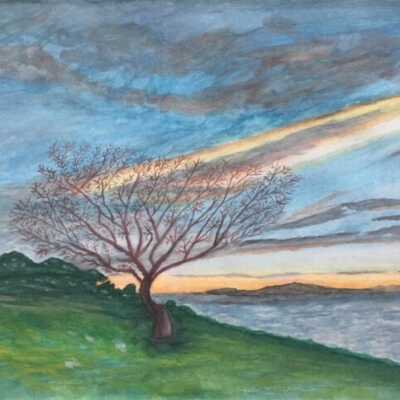 Zhenyu Gong 3 - Landscape with Tree - On Lok Peralta