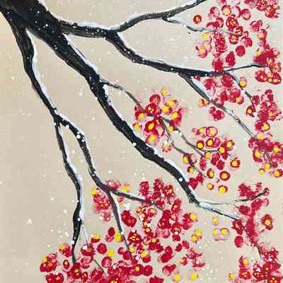 On Lok Montgomery - Lai S - Flower Tree in Snow