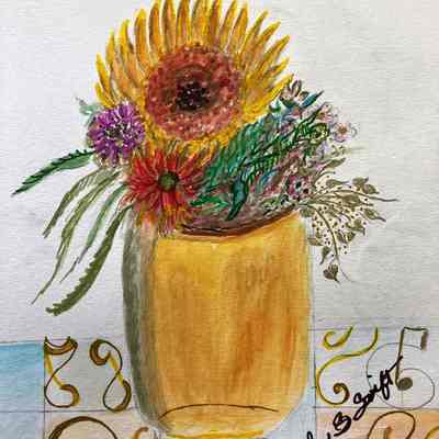 Davis - Shirley Swift - Sunflower for a Sunny Day - Dr. George W. Davis senior Center